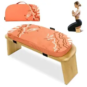 850056938211 ZAVEUR Meditation Bench Ergonomic Stool Pra