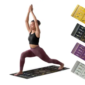 Zv-dlympu ZAVEUR Yoga Mat Slip Rubber Exercise Dance
