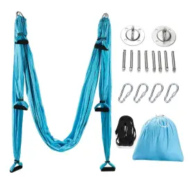 YSS-N002-BLU ZELUS Aerial Yoga Swing Sling Hammock Set Kit