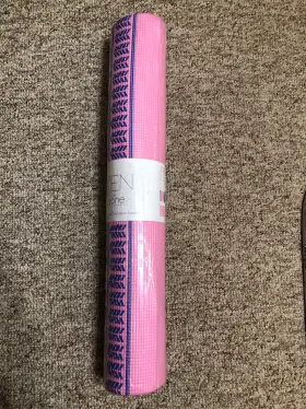 849316083532 ZEN BY ZONE Training Yoga Mat Pink Watercolor