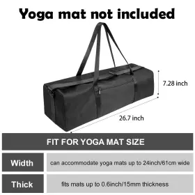 768556550232 ZHSX Yoga Mat Baggym Bag Women Strap #2