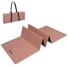 Fym-s-p ZIGZAGA Yoga Mat Slip Suede Fabric Rouge Pink