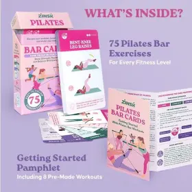 850036358244 ZINSK Pilates Bar Exercise Cards Body Workouts #2