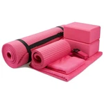 Balancefrom Fitness 7 Piece Yoga Set With Mat, Stretch Strap & Knee Pad, Pink. Fixed Price $54.99.