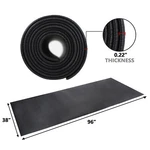 8 X 3ft Exercise Mat Gym Bike Treadmill Pvc Indoor Yoga Stretch Body At Home. Fixed Price $33.58.