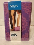 Evolve By Gaiam Foam Yoga Block Purple Improves Balance Deepen Stretches. Fixed Price $14.17.