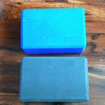 2 Fila Yoga Block Brick, Pilates Gym Home Workout Exercise Fitness, Blue & Gray. Fixed Price $22.50.