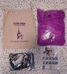 F.life Unisex Adult Purple Silk Single/dual Point Attachment Aerial Yoga Hammock. Fixed Price $49.95.
