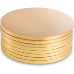 Deayou 8-pack Cake Board Drum 12 Inch, 1/2" Thick Gold Foil Round. Fixed Price $31.70.