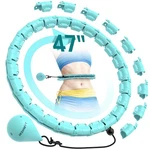 Jkshmyt Weighted Hula Circle Hoops For Adults Weight 47-55inch, 47inch-cyan. Fixed Price $25.61.