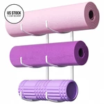 Josmimic Yoga Mat Holder Wall Mount, 3-tier Storage Rack For Mat, White. Fixed Price $19.18.