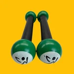 Zumba Fitness Exhilarate Toning Stick Set 1lb Weights Each Maraca Sound Green. Fixed Price $14.95.
