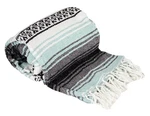 Canyon Creek Authentic Mexican Yoga Falsa Blanket 76" L X 53" W, Sea Green. Fixed Price $39.90.