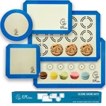 Silicone Baking Mat Set Of 5-2 Half Sheets Macaron & Cookie Circle On + 1. Fixed Price $40.46.