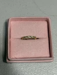 Blush And Bar Sterling Silver Channel-set Crystal Band Ring Size 7. Fixed Price $20.00.