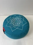 Peace Yoga Meditation Buckwheat Bolster Pillow - 13" Teal Gently Used. Fixed Price $50.00.