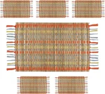 Lfh Home Handmade Natural Woven Dining Mats Set Placemats Of 6 Farmhouse Tab. Fixed Price $66.99.