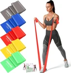 5 Pcs Resistance Bands, Professional Exercise Bands Elastic Stretch For Fi. Fixed Price $15.72.