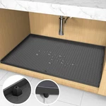 Aechy Under Sink Mat, 34" X 22" Silicone Liner Mat. Fixed Price $32.79.