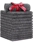Homexcel Microfiber Washcloths 12 Pack, Highly Absorbent And Soft Face Towel .. Fixed Price $12.99.