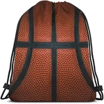 Basketball Drawstring Bags Backpack Bag Game Leather Texture Spot Sport Red B.... Fixed Price $20.40.