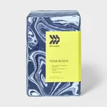All In Motion Marble Yoga Block Eva Foam Fitness Accessory - Blue. Fixed Price $26.88.