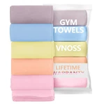 Microfiber Gym Towels Quick Dry, Pastel Colors, 5pack - 16 * 27 For Women & Men. Fixed Price $25.45.