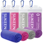 Sukeen 4 Pack Cooling Towels 40"x12",ice Towel,soft Breathable Chilly Towel,m.... Fixed Price $30.69.
