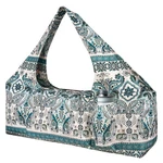 Border Indian Floral Yoga Mat Bag - Large With Strap, Zipper And Pocket. Fixed Price $49.98.