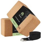 Syntus Yoga Block And Strap Set, 2 Natural Cork Soft Non-slip Blocks. Fixed Price $45.56.