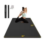 Cambivo Yoga Mat 72" X 48" Large Workout For Home Gym Flooring ... Fast Ship. Fixed Price $72.96.