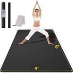 Cambivo Large Yoga Mat (6'x 4'), Extra Wide Workout For Men And Women, Yo.... Fixed Price $71.18.