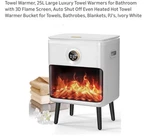 Evenchic Towel Warmer, 25l Large Luxury Warmers For Bathroom With 3d Flame. Fixed Price $79.00.