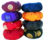 Zen Zafu Yoga & Meditation Cushion With Silk Brocade Cover. Fixed Price $55.00.