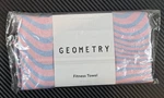 Geometry Pink & Blue Striped Absorbent Fitness Gym Towel 16 "x 30". Fixed Price $16.73.