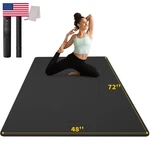 Cambivo Large Yoga Mat 6x 4 Extra Wide Workout For Men And Women 1/3 1/4. Fixed Price $103.68.