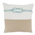 Saro Lifestyle 18 In. Knotwork Whimsy Poly Filled Throw Pillow Natural. Fixed Price $17.97.