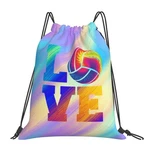 Love Volleyball Unisex Drawstring Backpack Bag Sport Gym Travel Swim Sackpack. Fixed Price $22.39.
