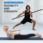 Yoga Stick 5ft Adjustable Stretching With 4 Steel Rods Non-slip Handle. Fixed Price $22.75.