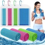 Leuceiy 4 Pack Cooling 40"l X 12"w, Light Blue/dark Blue/rose Red/green. Fixed Price $15.44.
