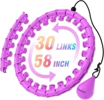 58 Inch Weighted Hula Hoop Adults Fitness Exercise Weight Loss Plus Size Purple. Fixed Price $29.95.