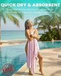 Antfuny 2pk Turkish Travel Towels, Quick Dry Beach Blanket For Vacation Trips. Fixed Price $68.99.