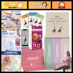 Chair Yoga Kit For Seniors 60+: 71 Seated Exercises, Video & Resistance Bands. Fixed Price $56.99.