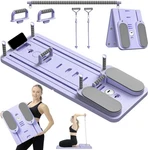 Vigoredge Foldable Multi-purpose Pilates Reformer Board Purple Portable Home Use. Fixed Price $40.00.
