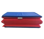 Kindermat, 1.5 Inch Thick, 4-section Rest Mat, Red/blue Mat. Fixed Price $54.99.