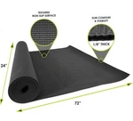 Prosourcefit Classic Yoga Mat 1/8 (3mm) Thick, Extra Long 72-inch Black. Fixed Price $8.00.