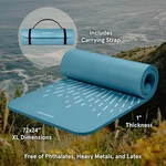 Thick Yoga Mat 1" Non Slip Foam With Carry Strap For Pilates Home Gym Workout. Fixed Price $64.99.