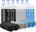 Sukeen Cooling Towel,instant 40 Inches X 12 Inches, Light Gray/black/blue. Fixed Price $41.98.