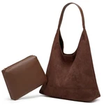 Slouchy Suede Shoulder Bags For Women Large Tote Purse Retro Soft Handbag Cas.... Fixed Price $34.83.