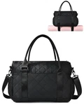 Gym Bag For With Yoga Mat Holder, Small Mini Tote Puffy Quilted Light.... Fixed Price $36.05.